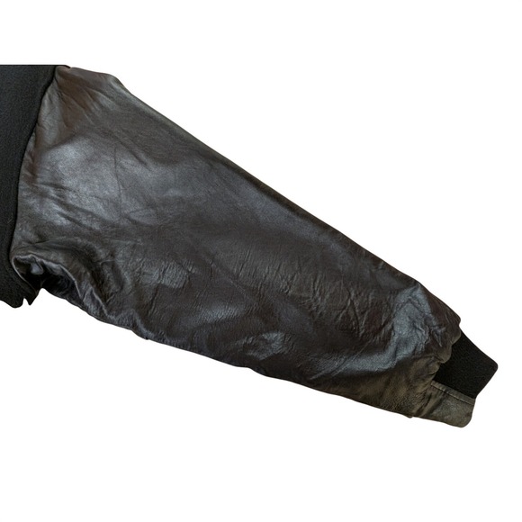 Golden Bear Lingenfelter 600+ BHP ZR-1 Corvette Wool Leather Jacket Mens M Black - Picture 8 of 9